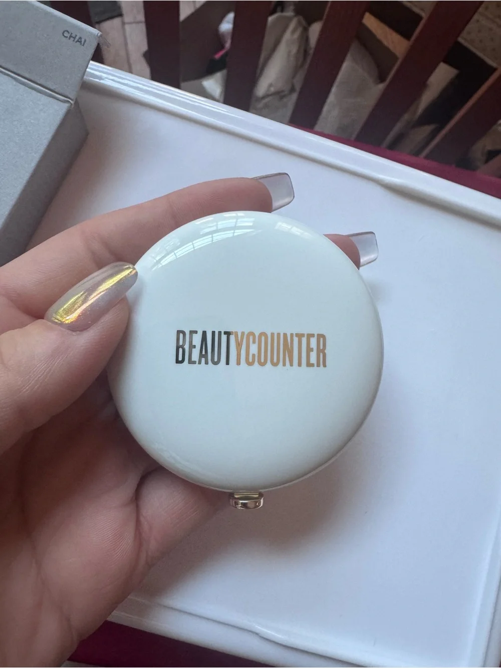 Must Have! Chai Blush Beautycounter Cheeky Clean Cream Blush in Silver Box